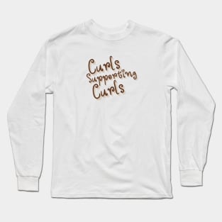 Curls Supporting Curls v8 Long Sleeve T-Shirt